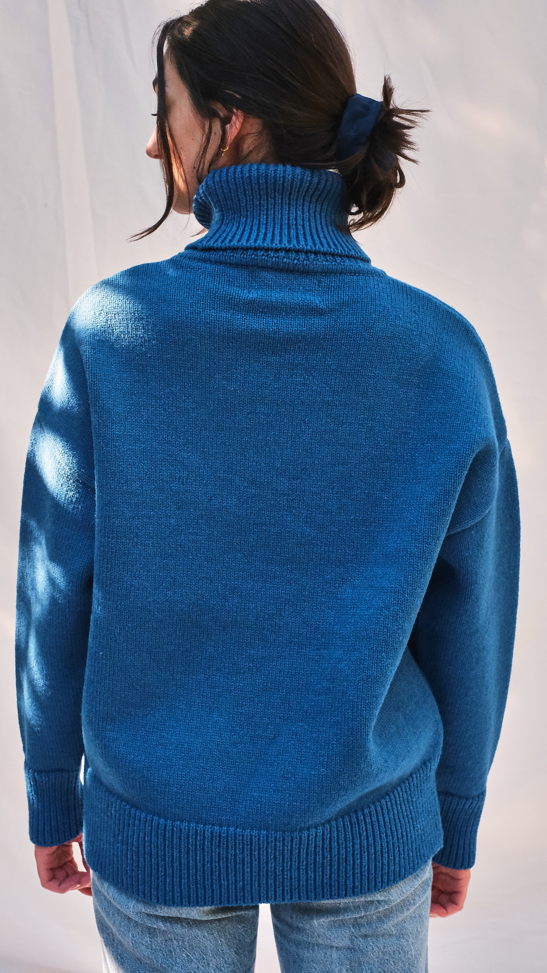 Item #160 - THÉRÈSE Sweater in Merino Wool - Cobalt Blue