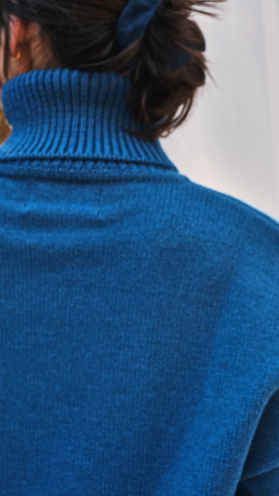Item #160 - THÉRÈSE Sweater in Merino Wool - Cobalt Blue