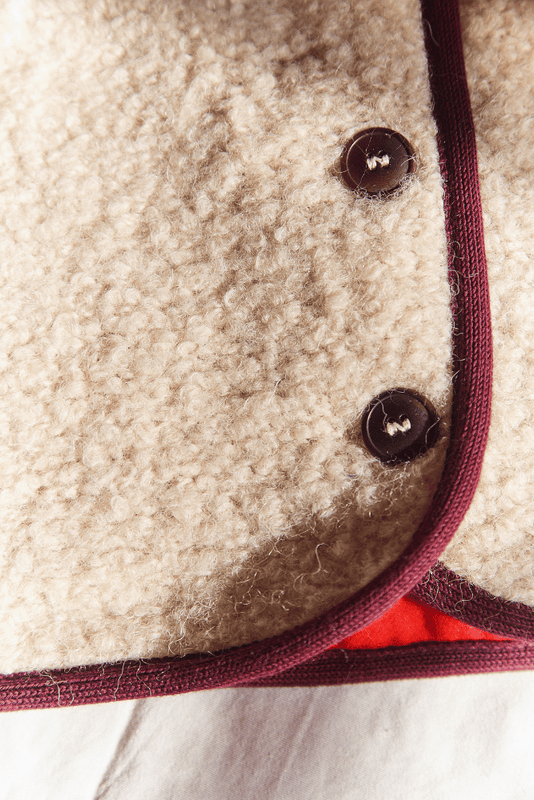 LUCE Wool Vest light beige