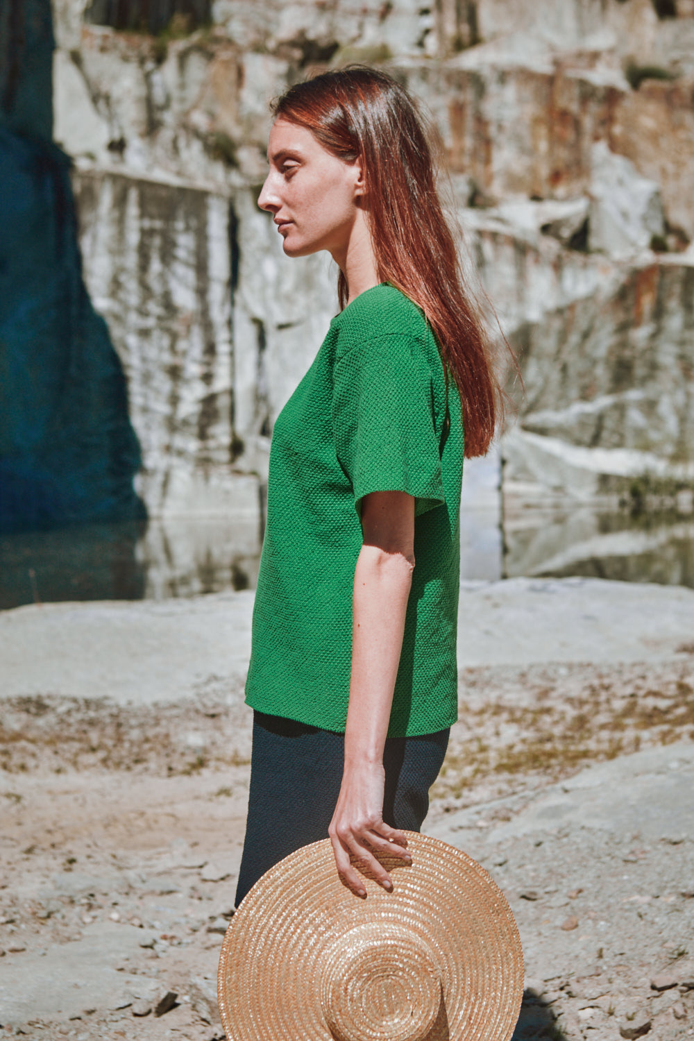 LÉA Short-Sleeve Tee by HomeRunBallerina x L'Envers - Parrot Green