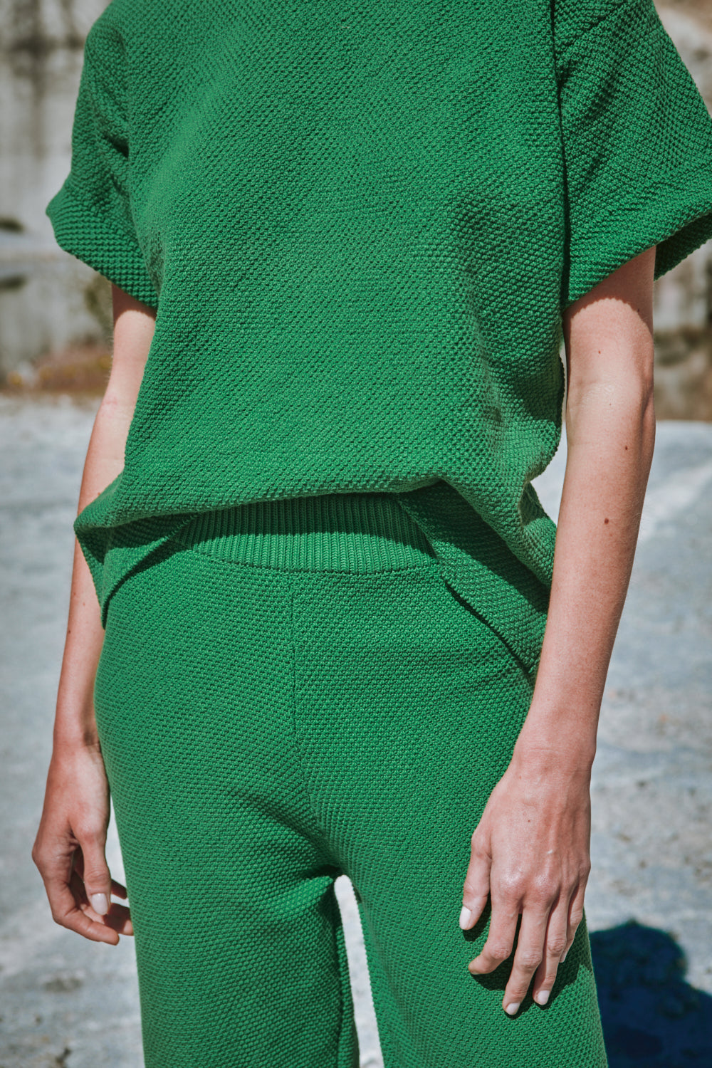 LOUISA Cropped Pants by HomeRunBallerina x L'Envers - Parrot Green