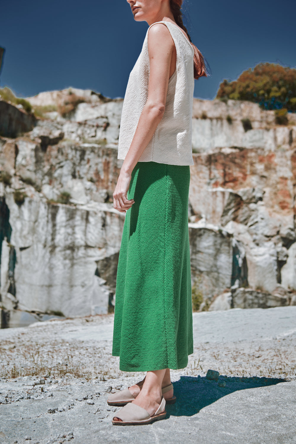 GILDA Long Skirt by HomeRunBallerina x L'Envers - Parrot Green