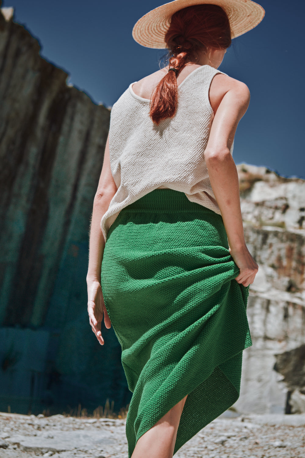 GILDA Long Skirt by HomeRunBallerina x L'Envers - Parrot Green
