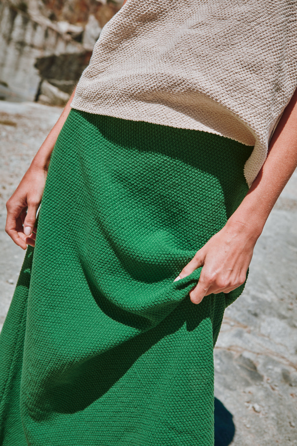 GILDA Long Skirt by HomeRunBallerina x L'Envers - Parrot Green
