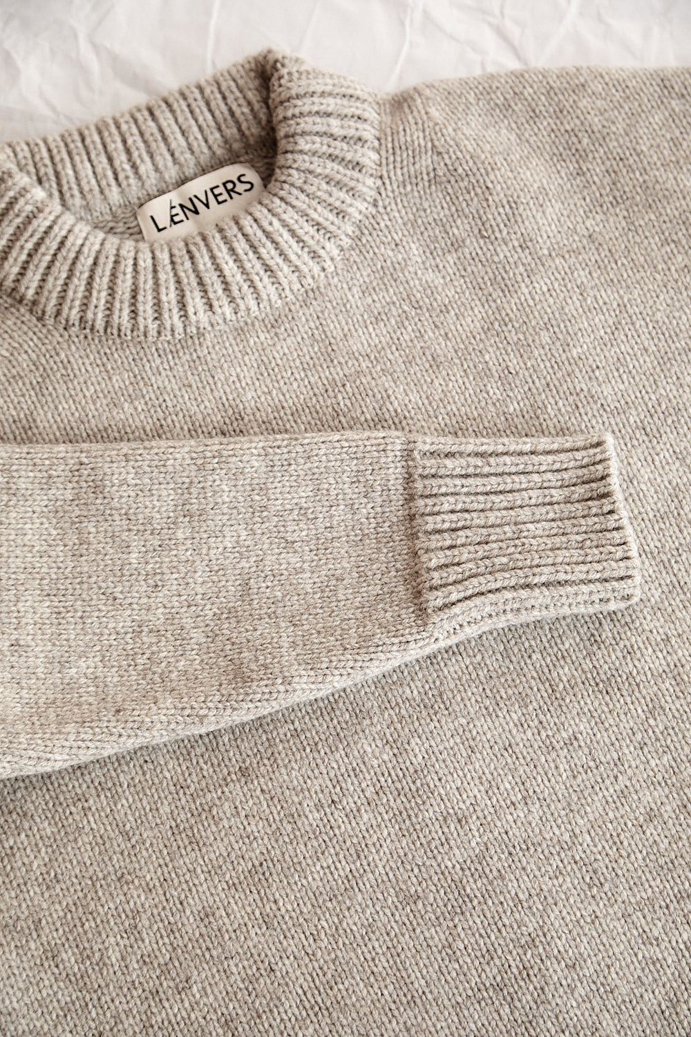 STEPHANIE Oversize Sweater in Merino Wool - Beige
