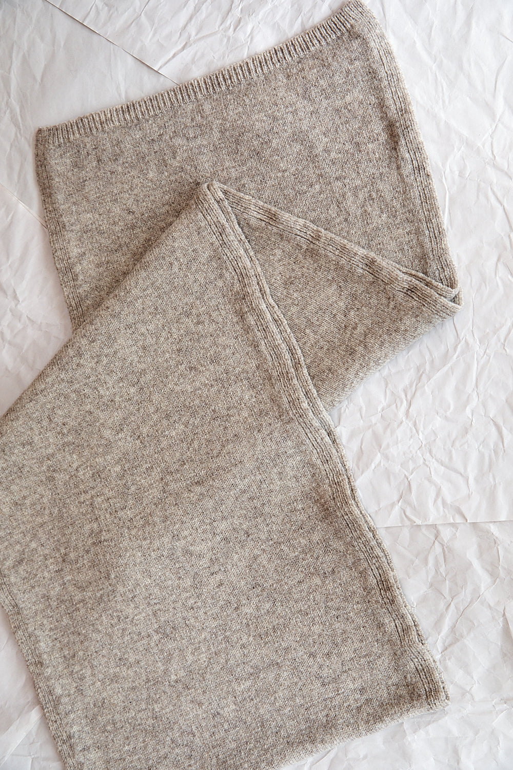 SOLANGE Mega Scarf in Merino Wool - Beige (Delivered by Xmas)