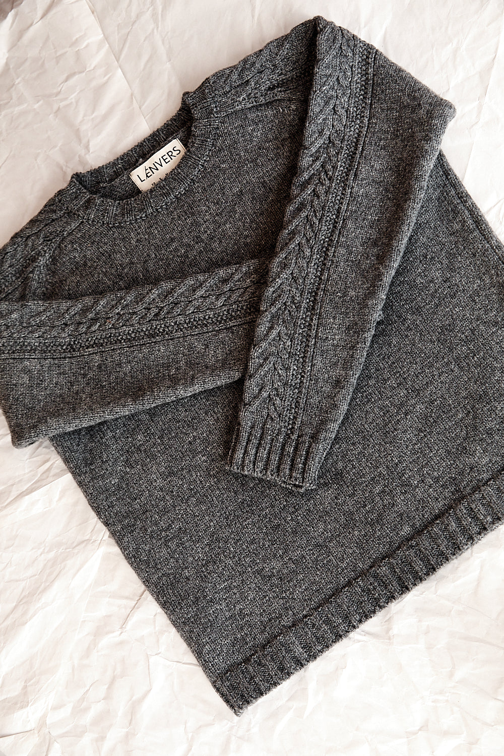 JOSEPH Unisex Irish Sweater in Merino Wool - Ash Grey (Delivered by Xmas)
