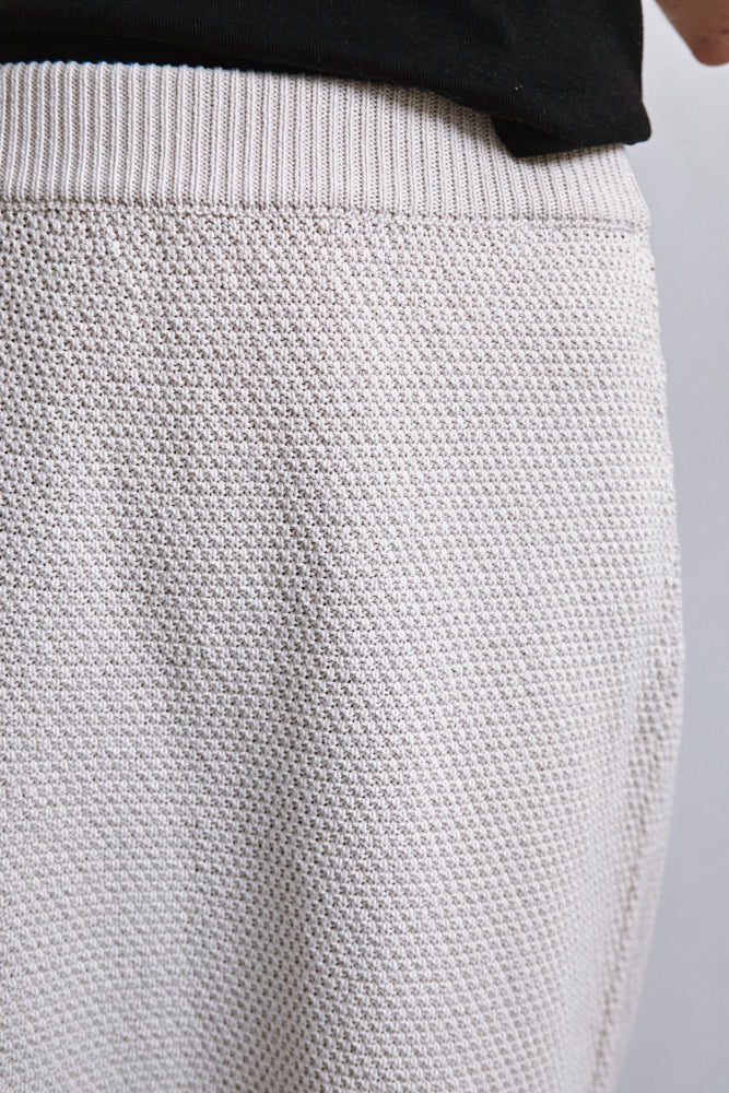 Référence n° 472 - Jupe midi droite CECILE en coton biologique - écru