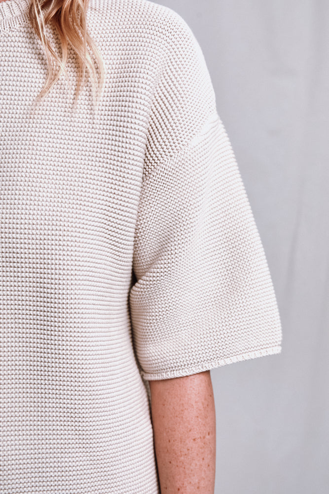 Item #477 - GERALDINE Oversize Tee in Organic Cotton - Off-White