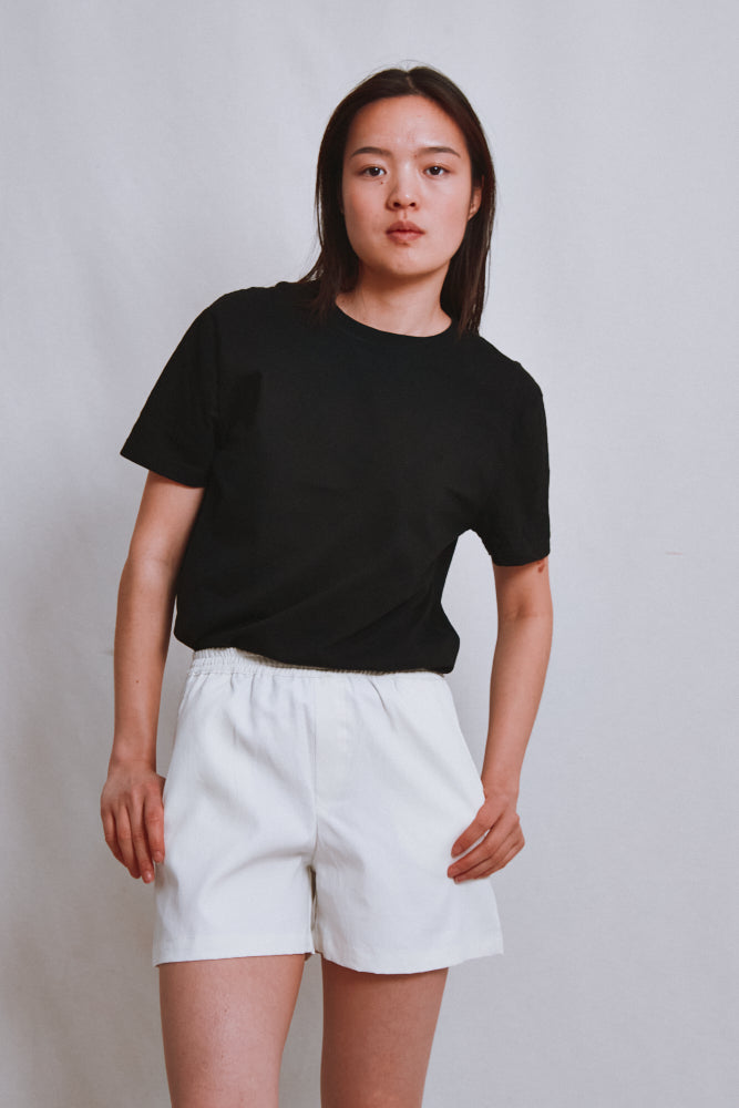 Item #635 - RAYMONDE Linen Shorts - Off-White