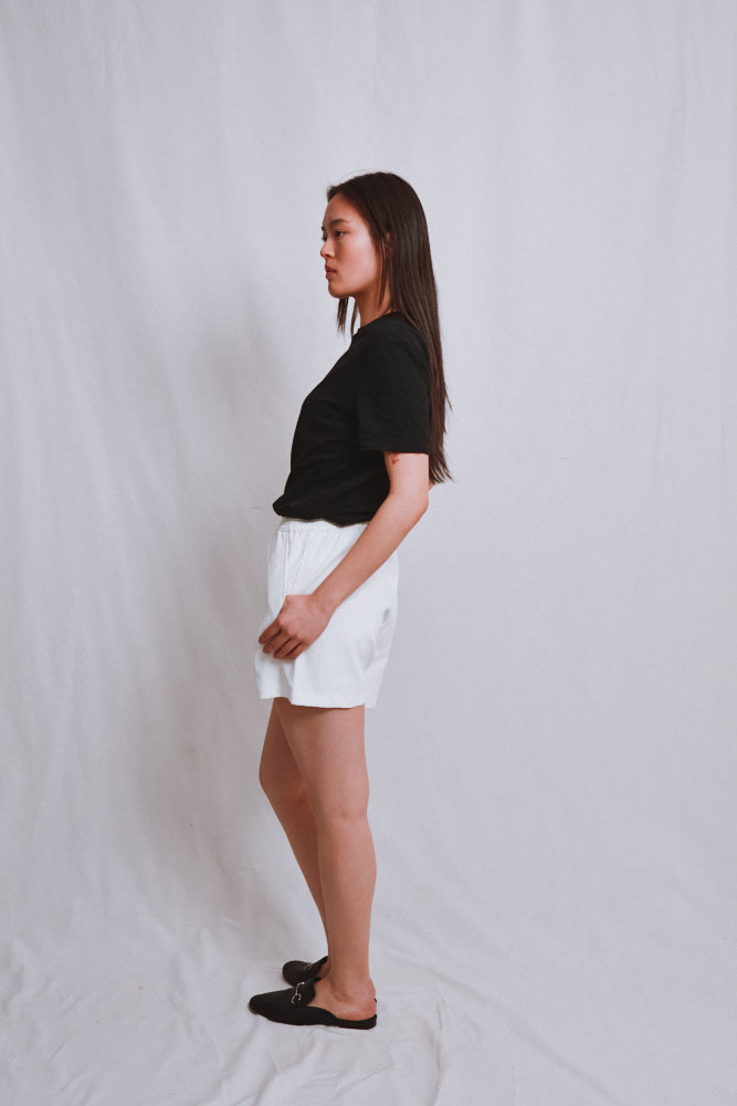 Item #635 - RAYMONDE Linen Shorts - Off-White