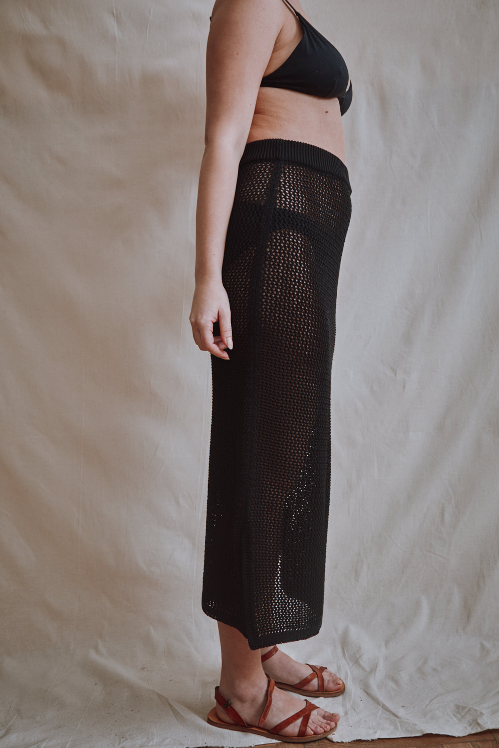 Item #420 - AMAIA Maxi Skirt in Organic Cotton – Black