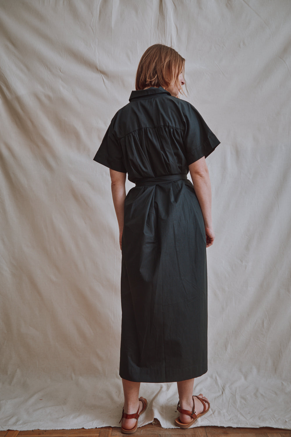 Item #426 - ALEXINE Cotton Dress - Black