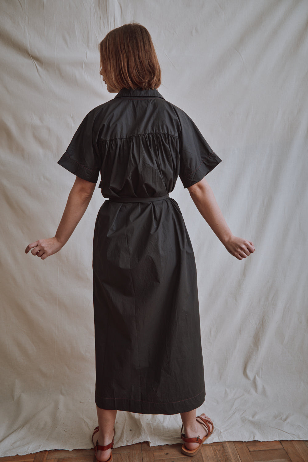 Item #427 - ALEXINE Cotton Dress - Black