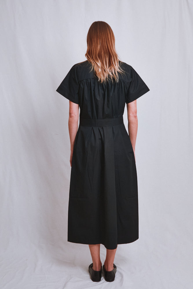 Référence n° 740 - Robe en coton ALEXINE - Noir