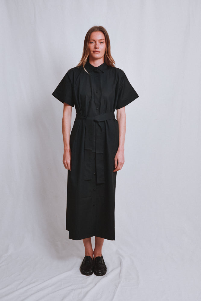 Item #745 - ALEXINE Cotton Dress - Black