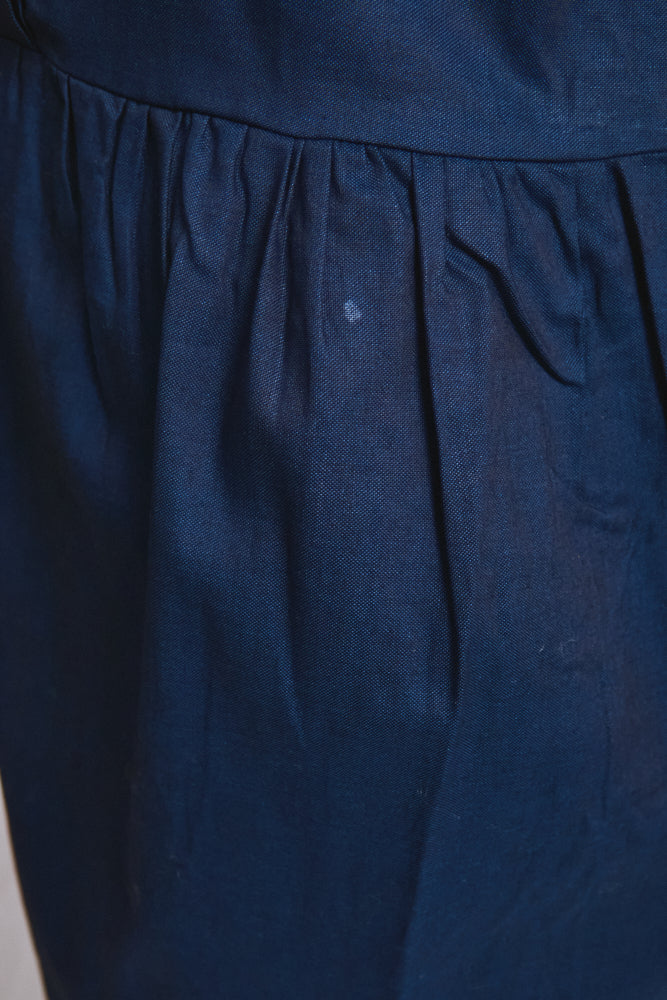 Référence n° 748 - Robe en coton CATHERINE - Indigo