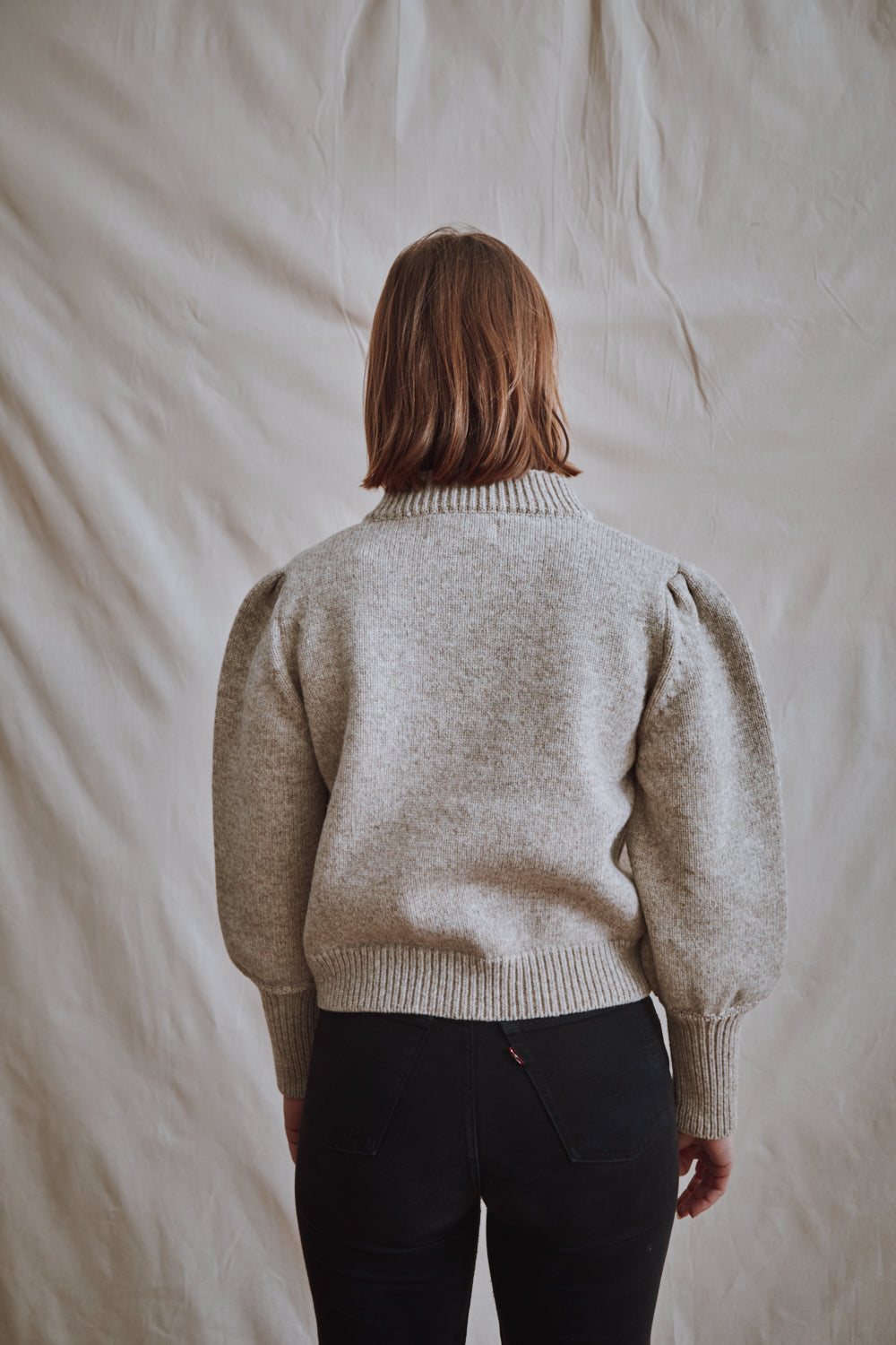 Item #450 - FRANÇOISE Cardigan in Merino Wool - Beige