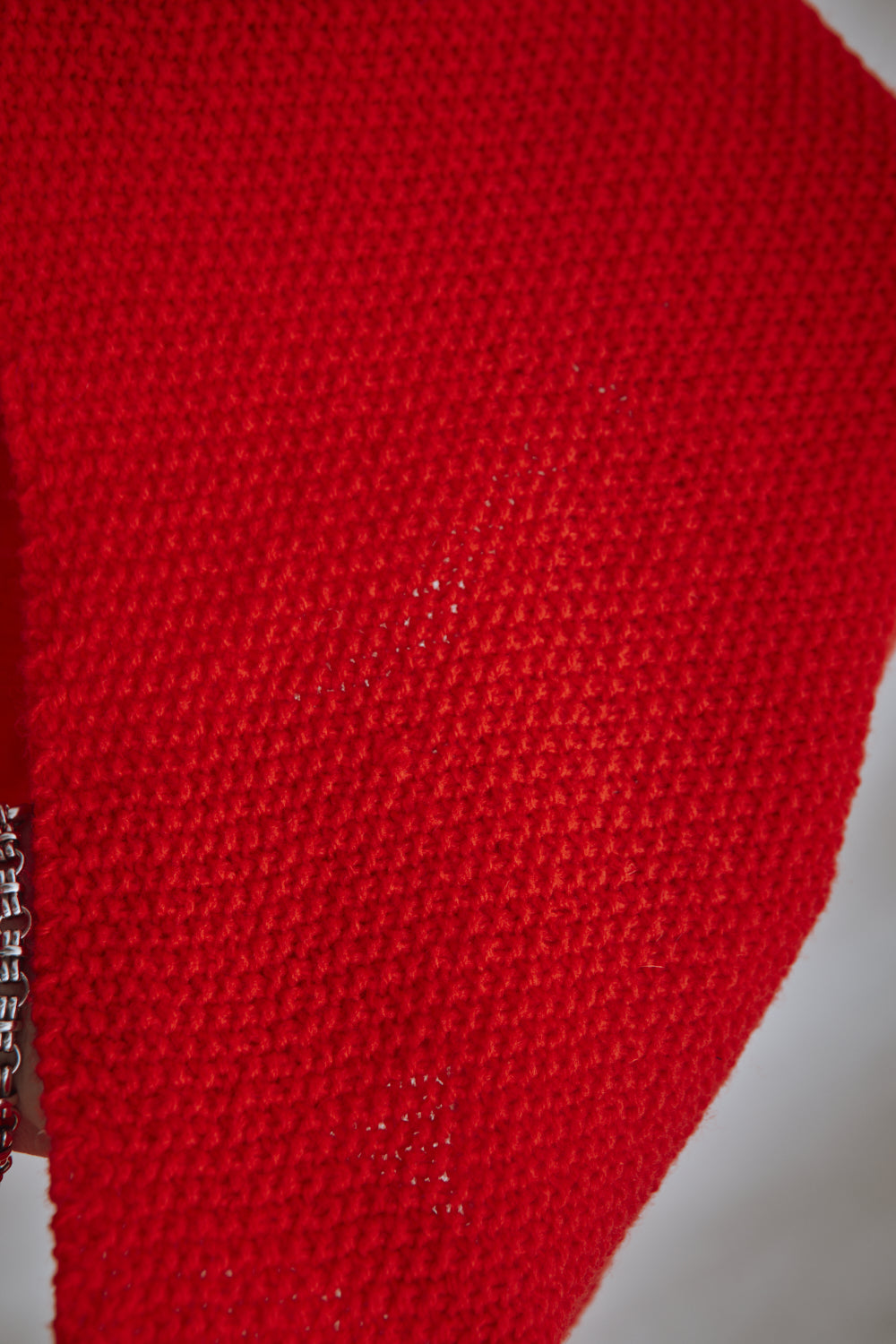 Item #399 - HORTENSE Bandana in Merino Wool - Red