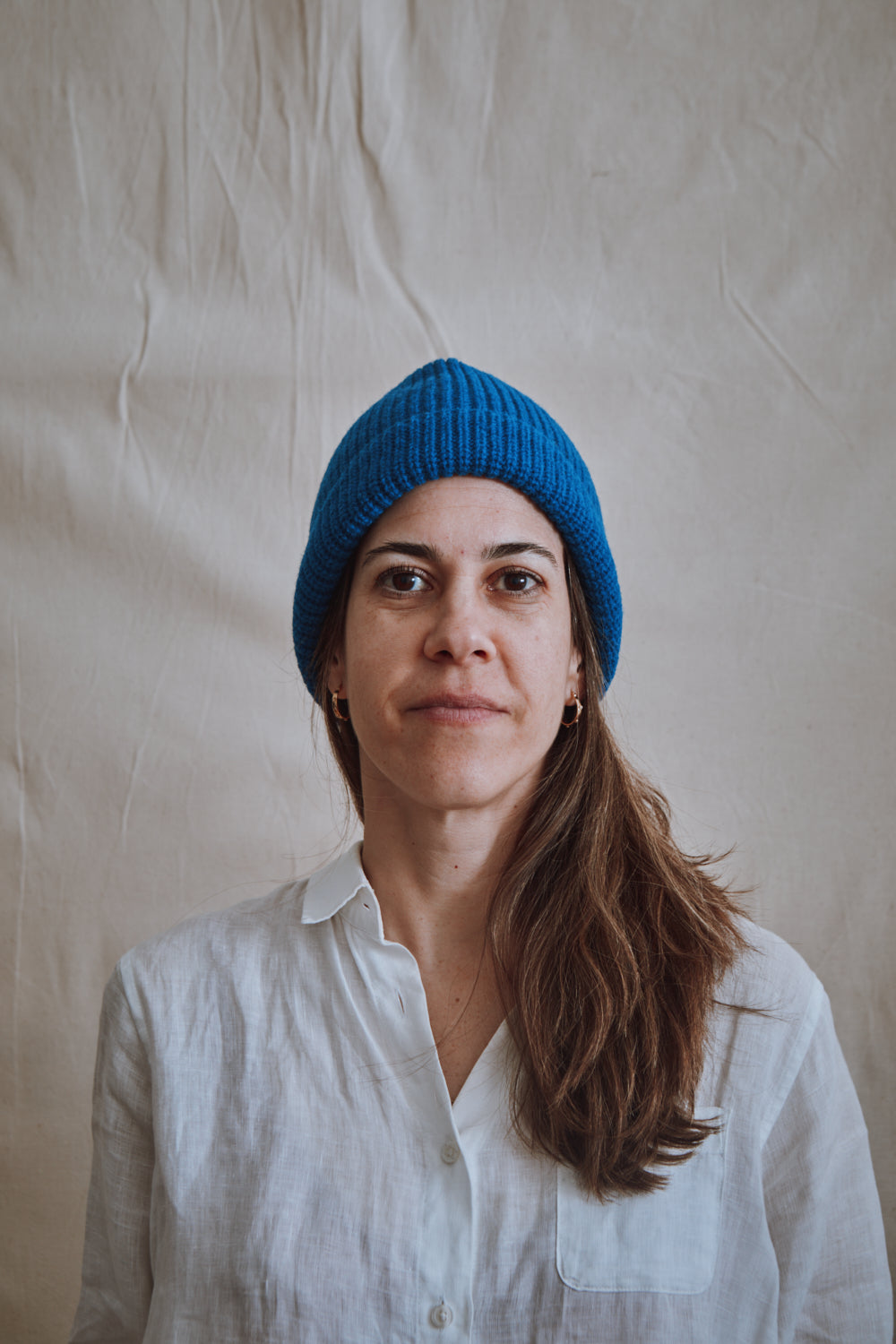 Item #437 - PAUL Beanie in Merino Wool - Cobalt blue