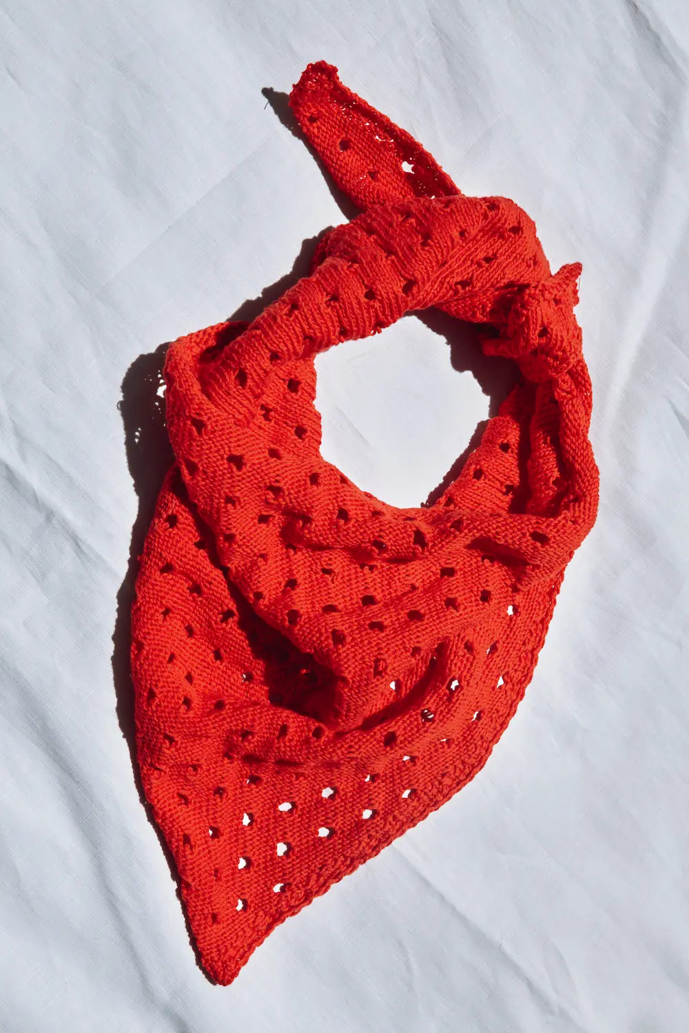 JASMINE Bandana Scarf in Organic Cotton - Red