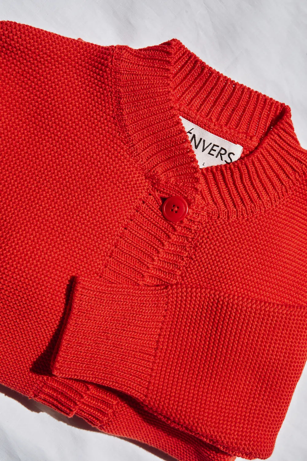 ESTELLE Veste Teddy en coton bio - Rouge