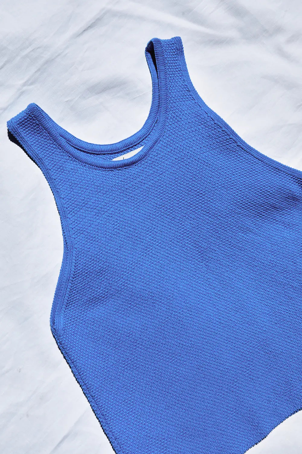 LARA Débardeur en coton biologique - Bleu cyan