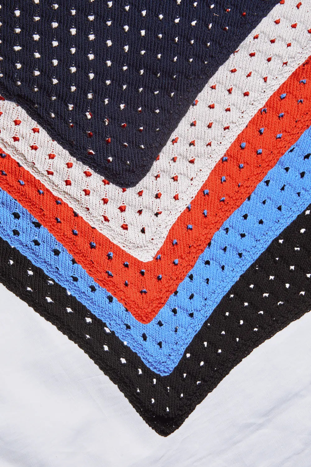 JASMINE Bandana Scarf in Organic Cotton - Cyan Blue