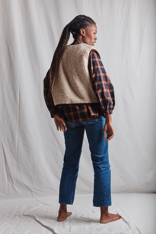 LUCE Wool Vest light beige