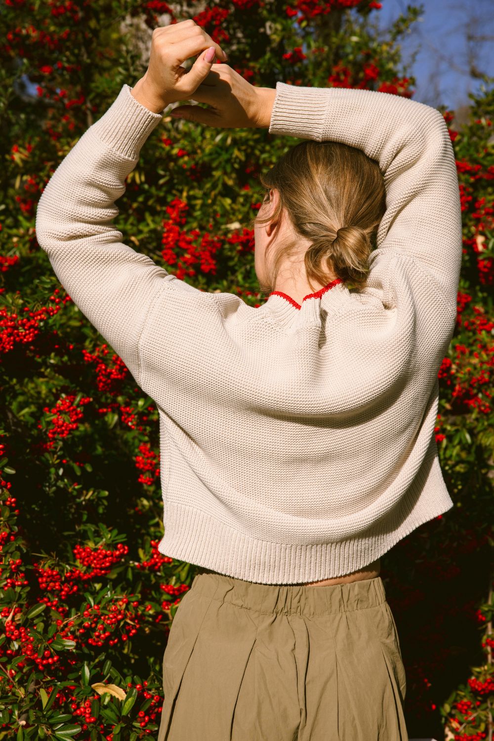 HILMA Teddy Jacket BLOCK SHOP TEXTILES x L'ENVERS - Off-White