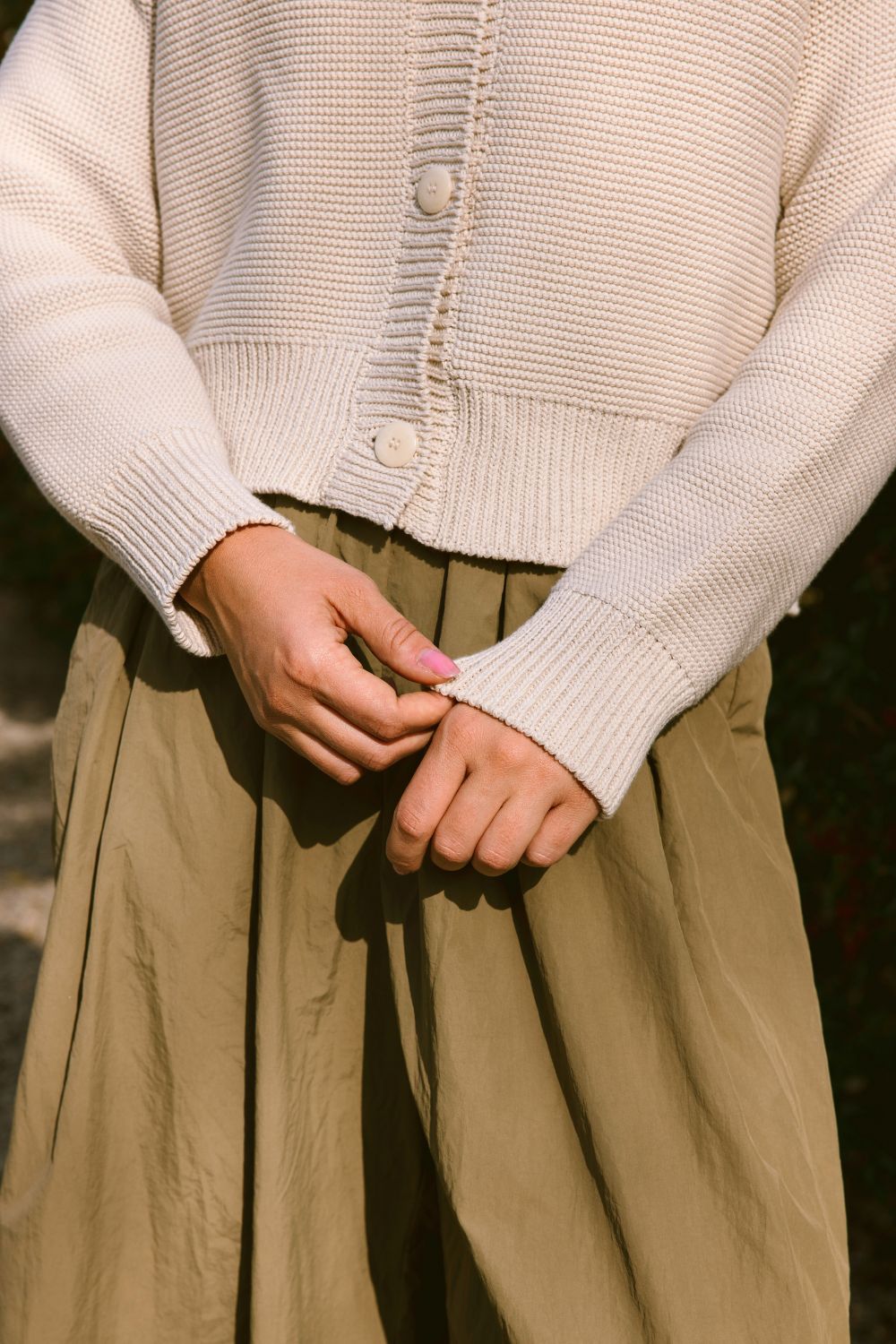 HILMA Teddy Jacket BLOCK SHOP TEXTILES x L'ENVERS - Off-White