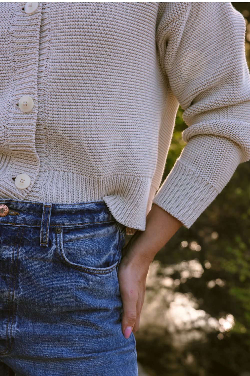 HILMA Teddy Jacket BLOCK SHOP TEXTILES x L'ENVERS - Off-White