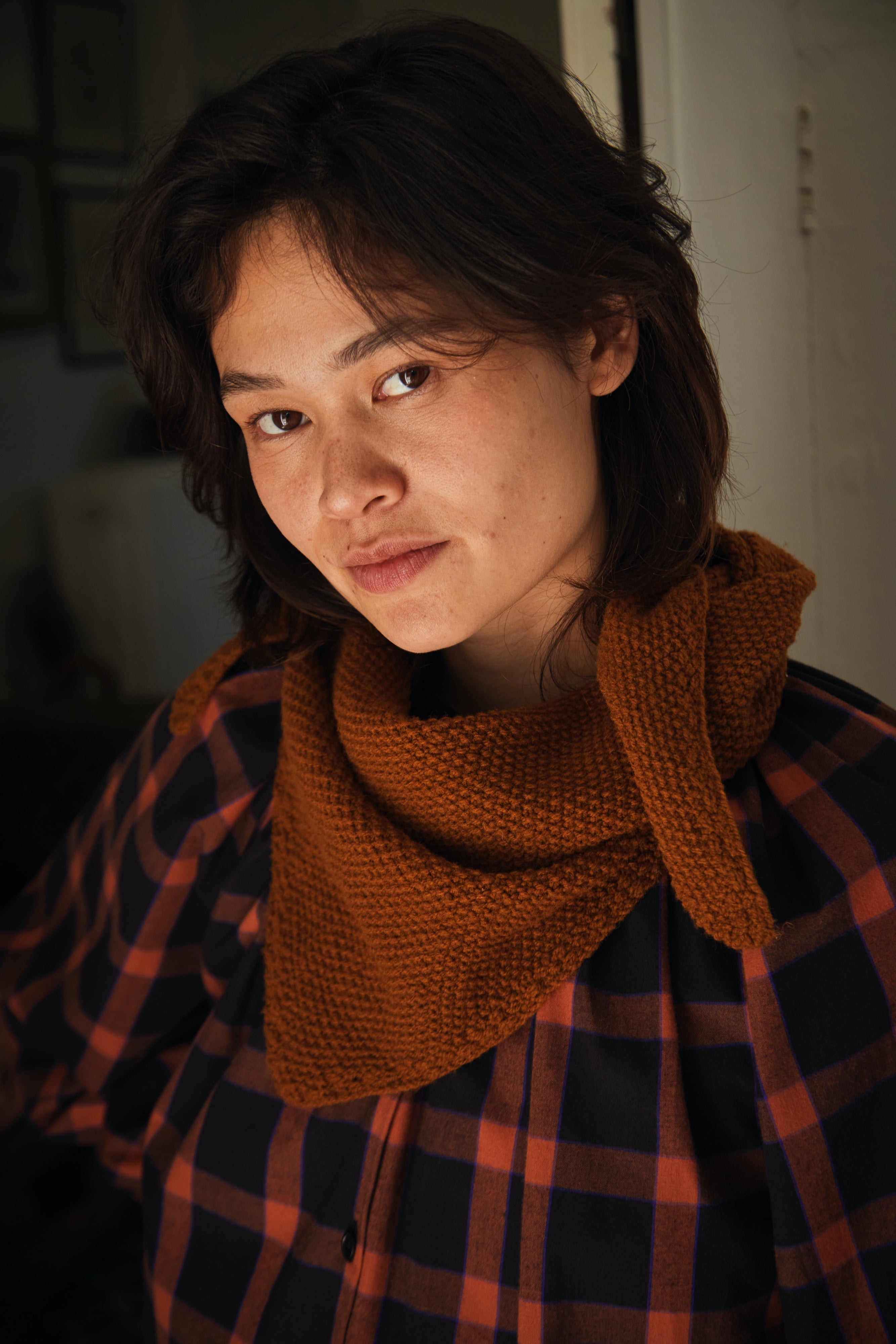 HORTENSE Wool scarf- 100% Spanish Merino Wool - L'Envers