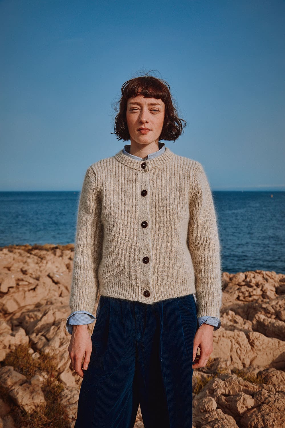 CHARLOTTE Cardigan - Cruelty Free Mohair & Merino Wool - L'Envers - sustainable knitwear