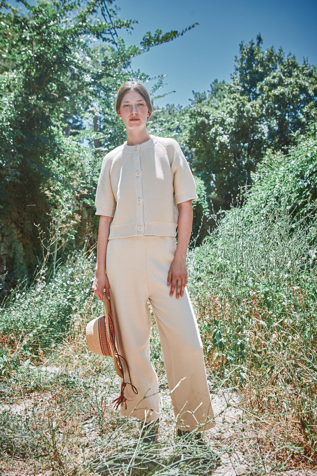 L'Envers - CLARISSE short-sleeve Cardigan Cotton - Off-White