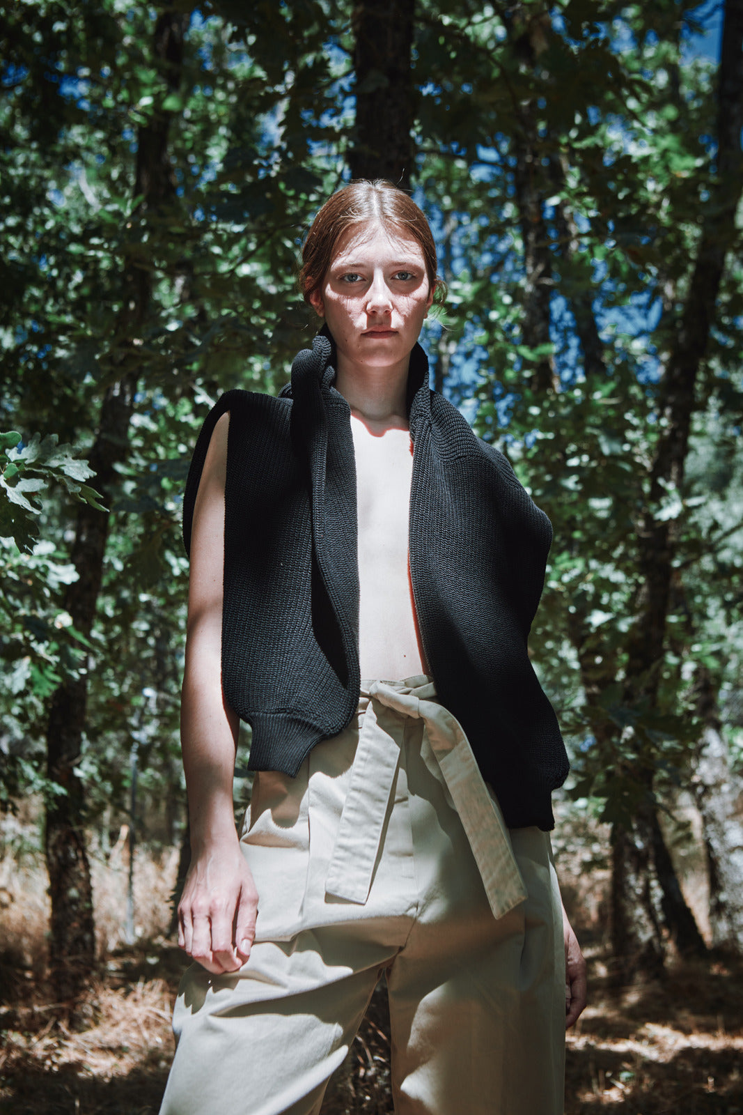 CLEMENTINE Batwing Sweater in Organic Cotton - Black