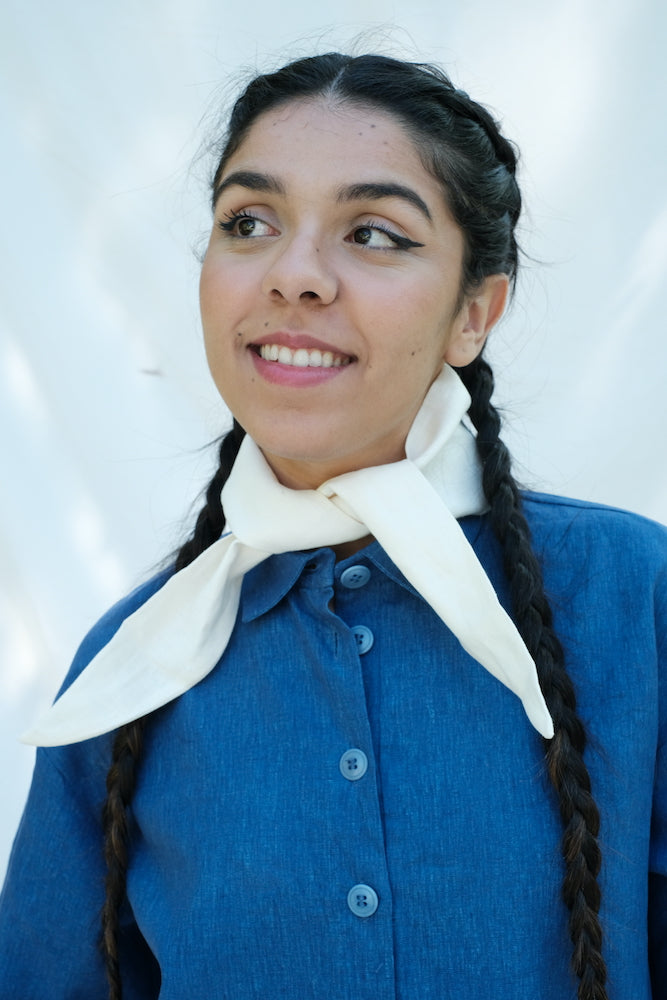 Item #156 - COCO Linen Bandana - Natural