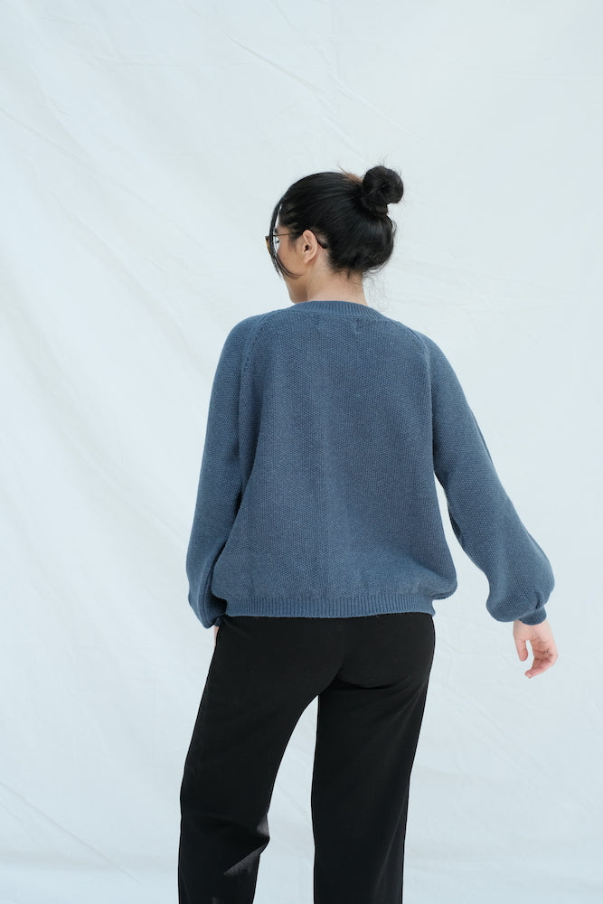 Item #16 GABY Wool Cardigan - Light blue