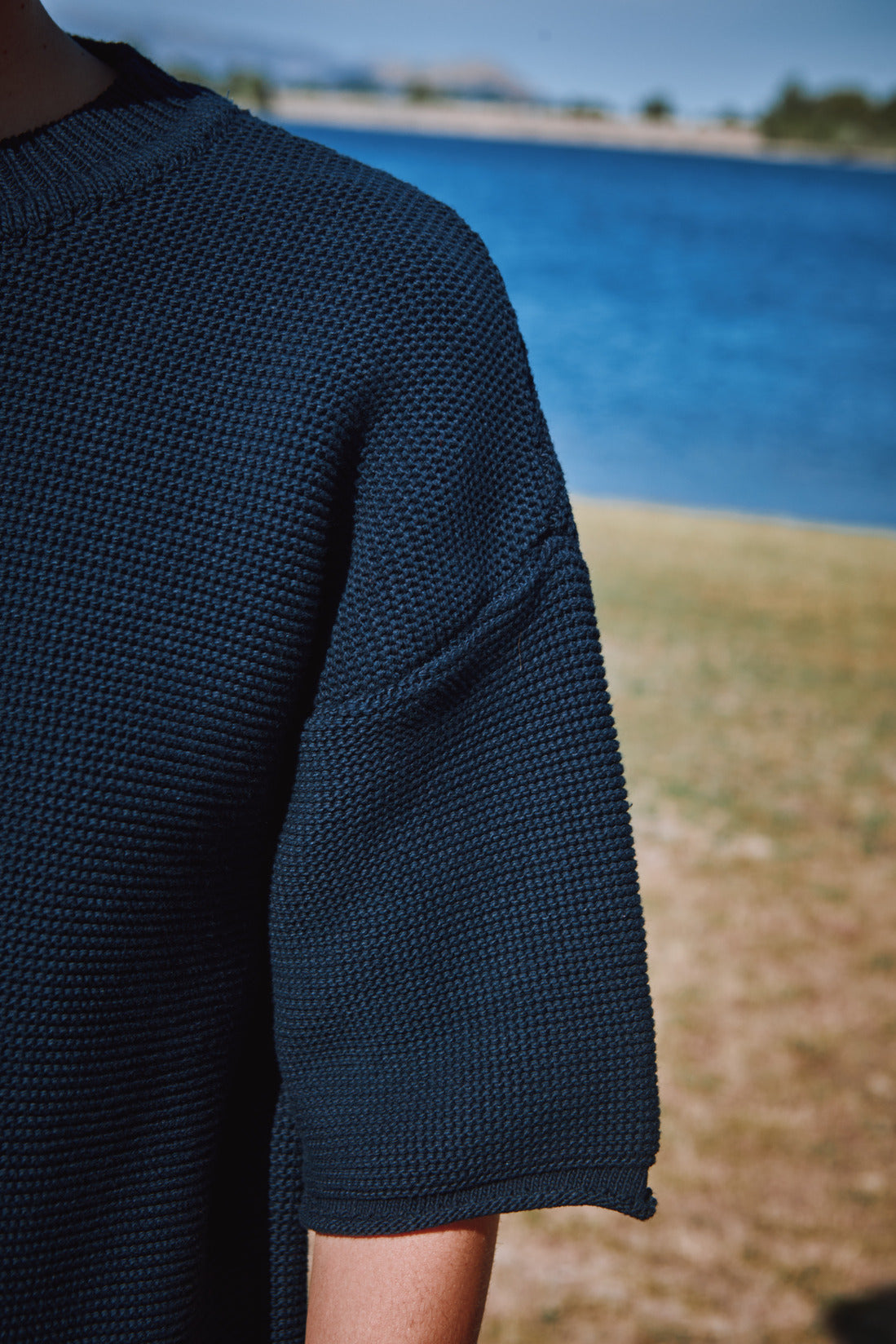 GERALDINE Oversize Tee in Organic Cotton - Navy