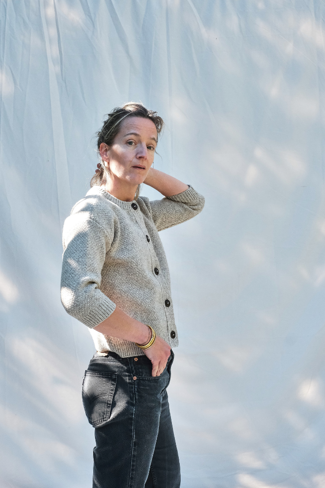 Item #162 - SERAPHINE Merino Wool Cardigan - Beige