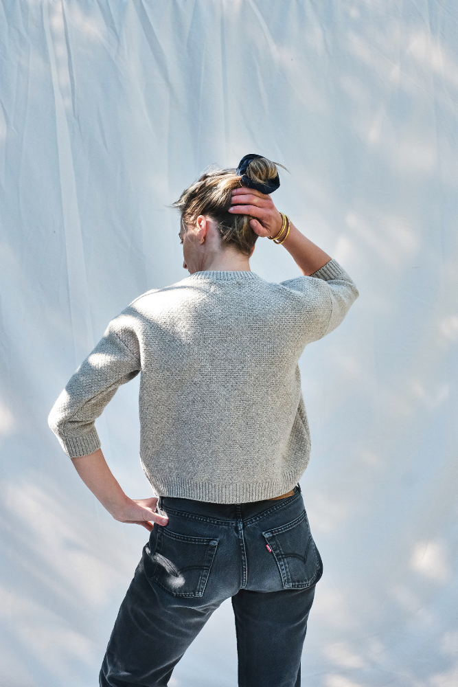 Item #162 - SERAPHINE Merino Wool Cardigan - Beige