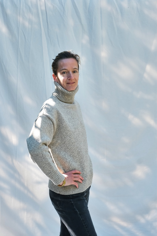 Item #176 - THÉRÈSE Turtleneck Sweater in Merino Wool- Beige