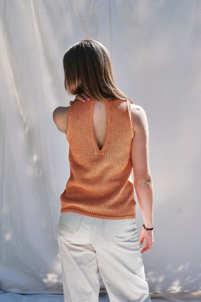 Item #269 - OCTAVIE Cotton Tank Top - Melon