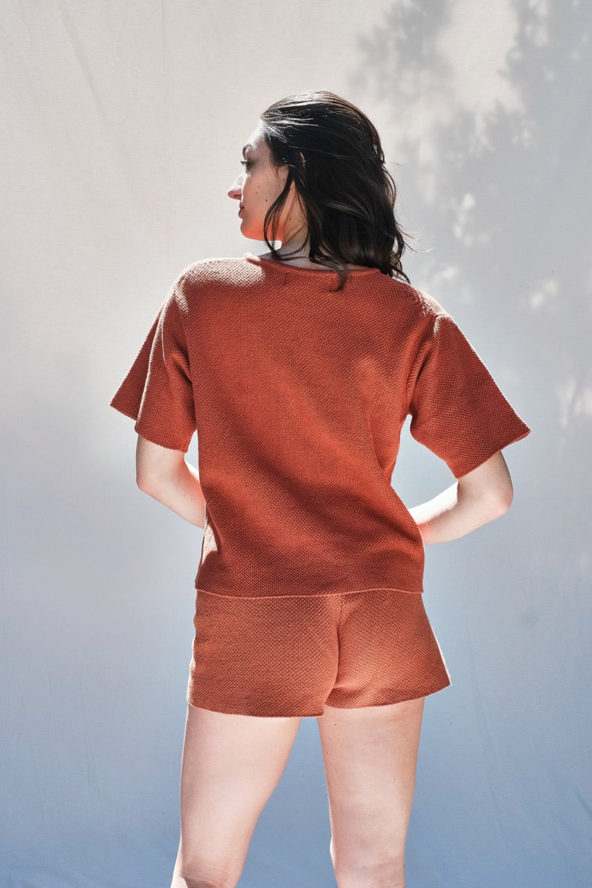 Item #33 LÉA Cotton Tee- Terra