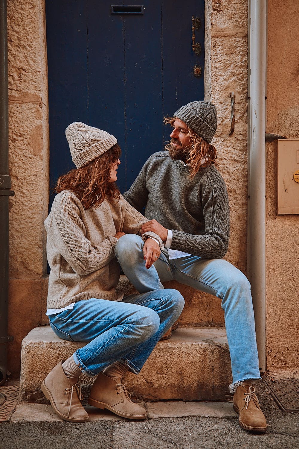 JOSEPH Unisex Irish Sweater in Merino Wool - Ash Grey - sustainable knitwear - l'envers