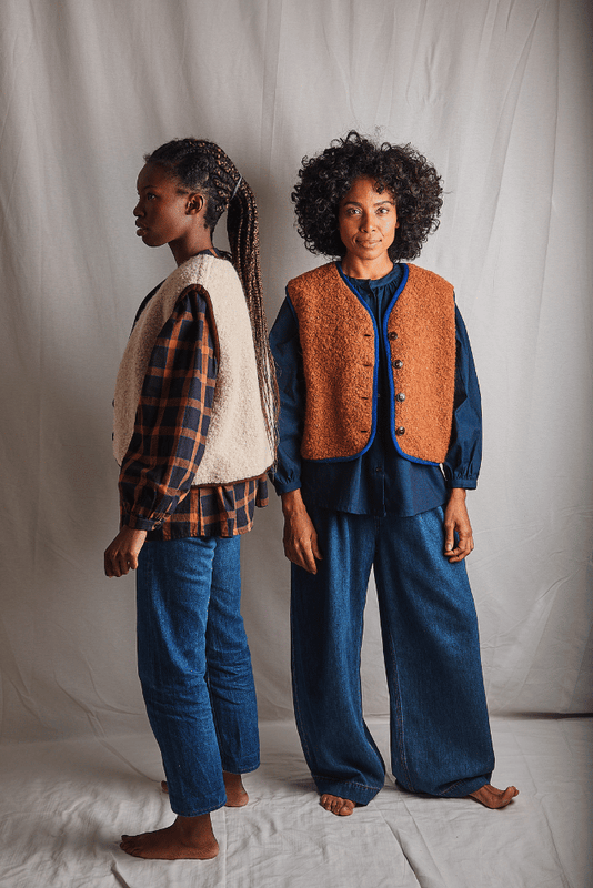 LUCE Wool Vest terracotta