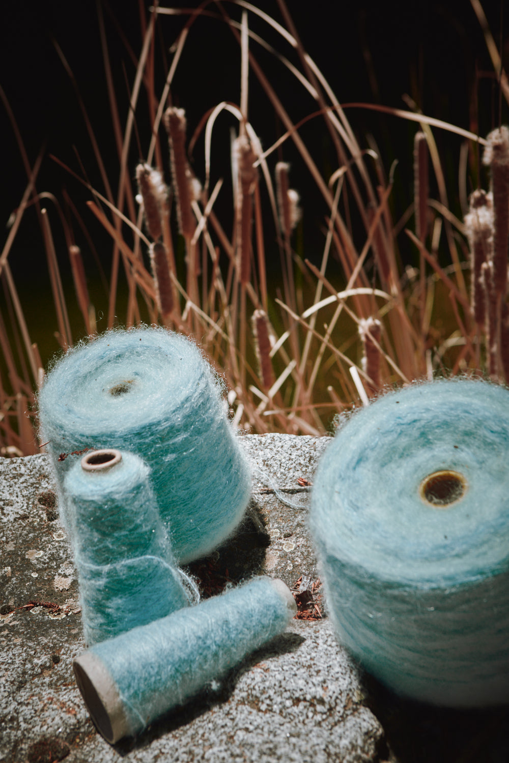 LUCIE Pull en laine mohair par Marion Graux x L'Envers - Bleu glacier