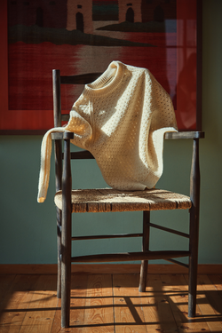 FLORENCE Open-Weave Sweater in Merino Wool