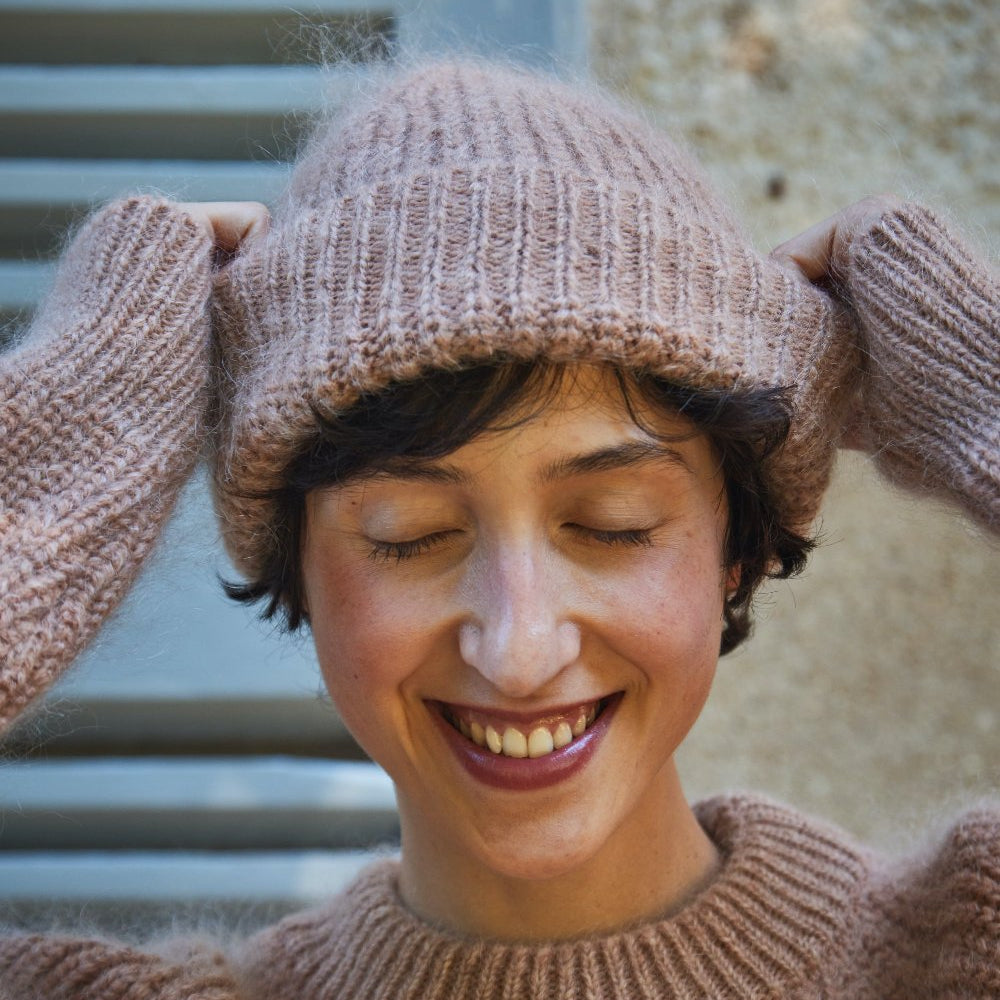Paul Wool Beanie - 100% Spanish Merino Mohair Wool - L'Envers