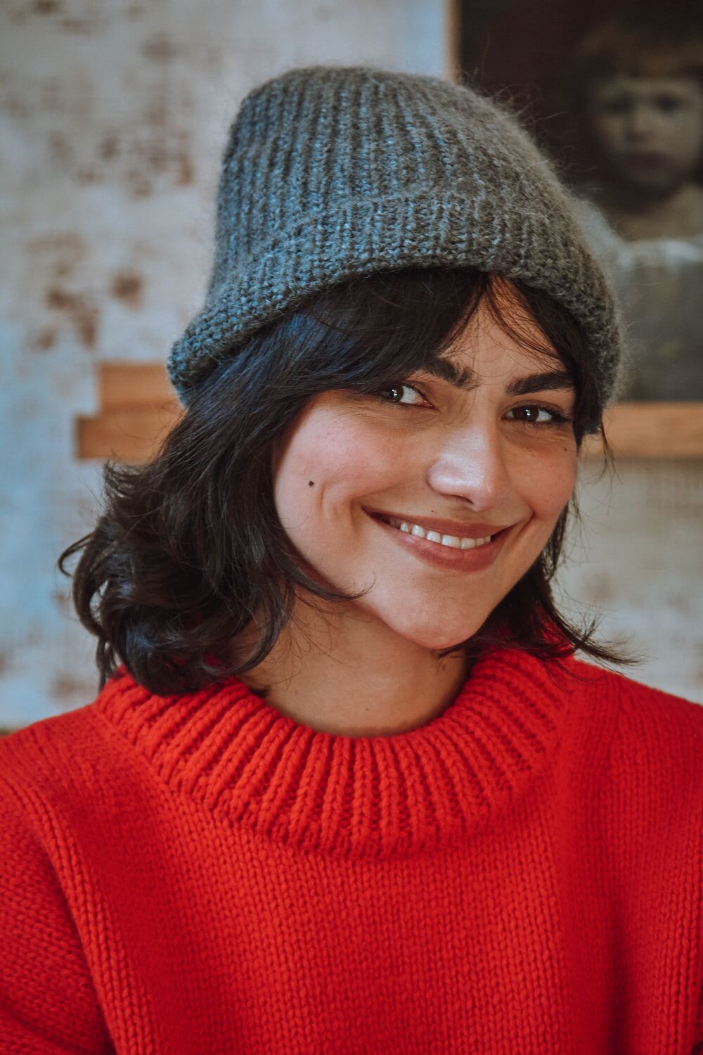 PAUL Beanie in Merino-Mohair Wool - Ash Grey